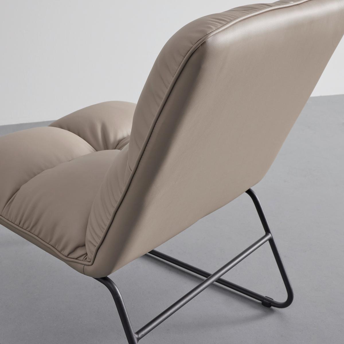 Křeslo Eleina - šedohnědá - černá/šedohnědá, Moderní, kov/textil (71/82/70cm) - Bessagi Home