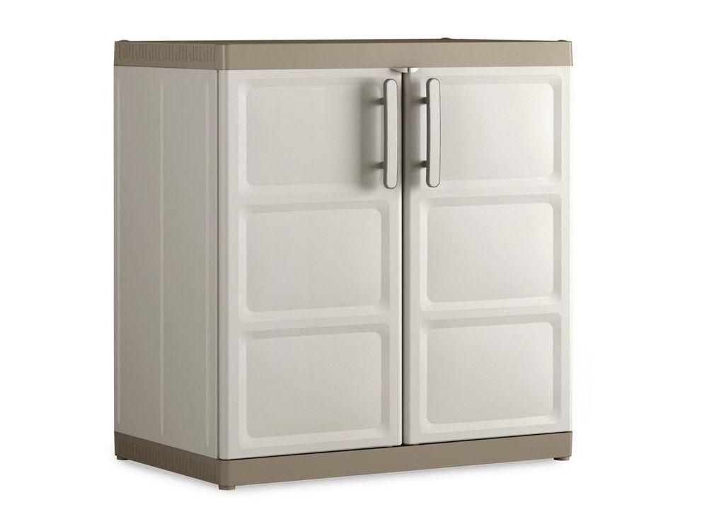 Plastová Skříň Excellence Xl Nízka - béžová, Moderní, plast (89/93/54cm)
