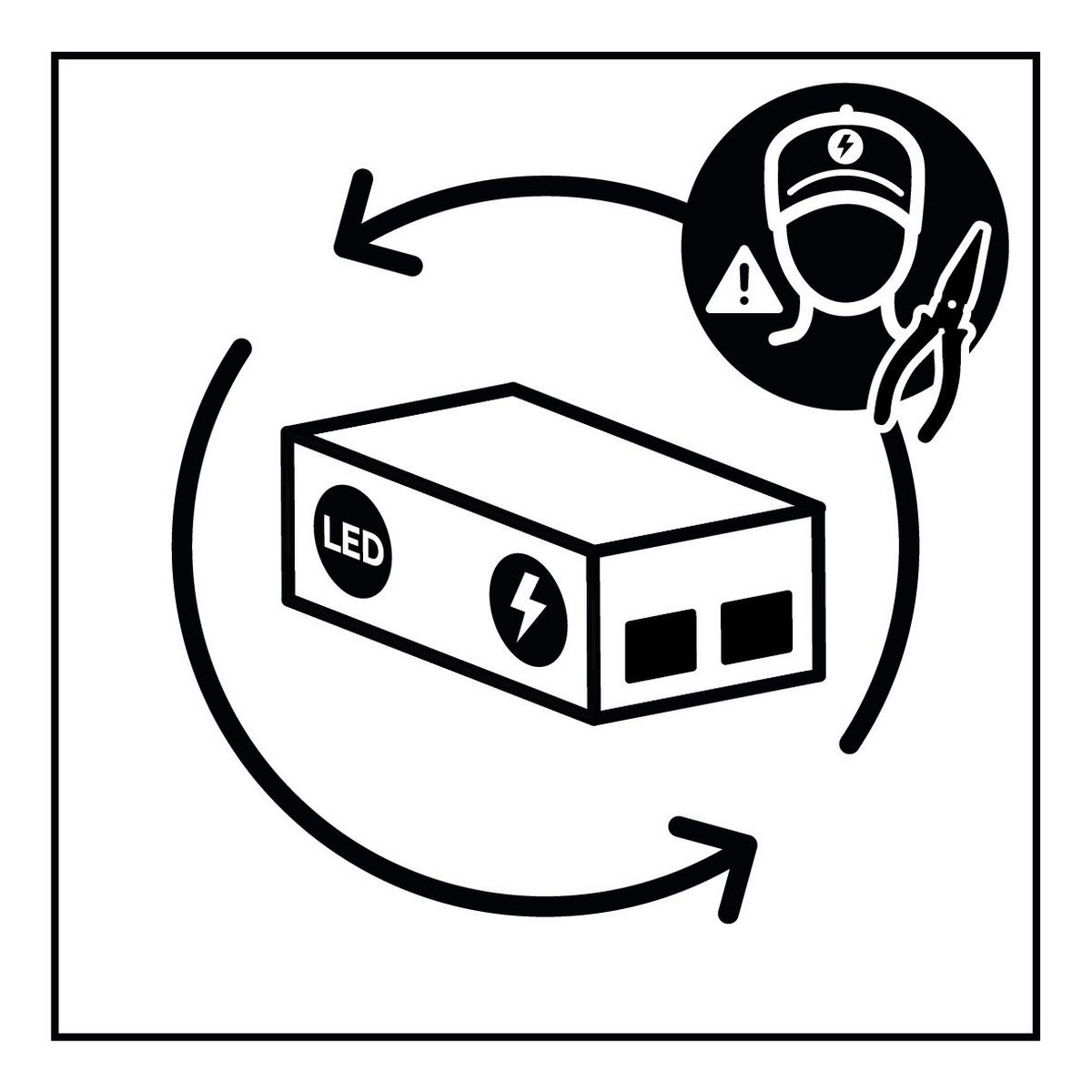 Außenwandleuchte 226669242 Cuando - Anthrazit/Weiß, Design, Kunststoff/Metall (23,2/7/13,5cm) - Trio Leuchten