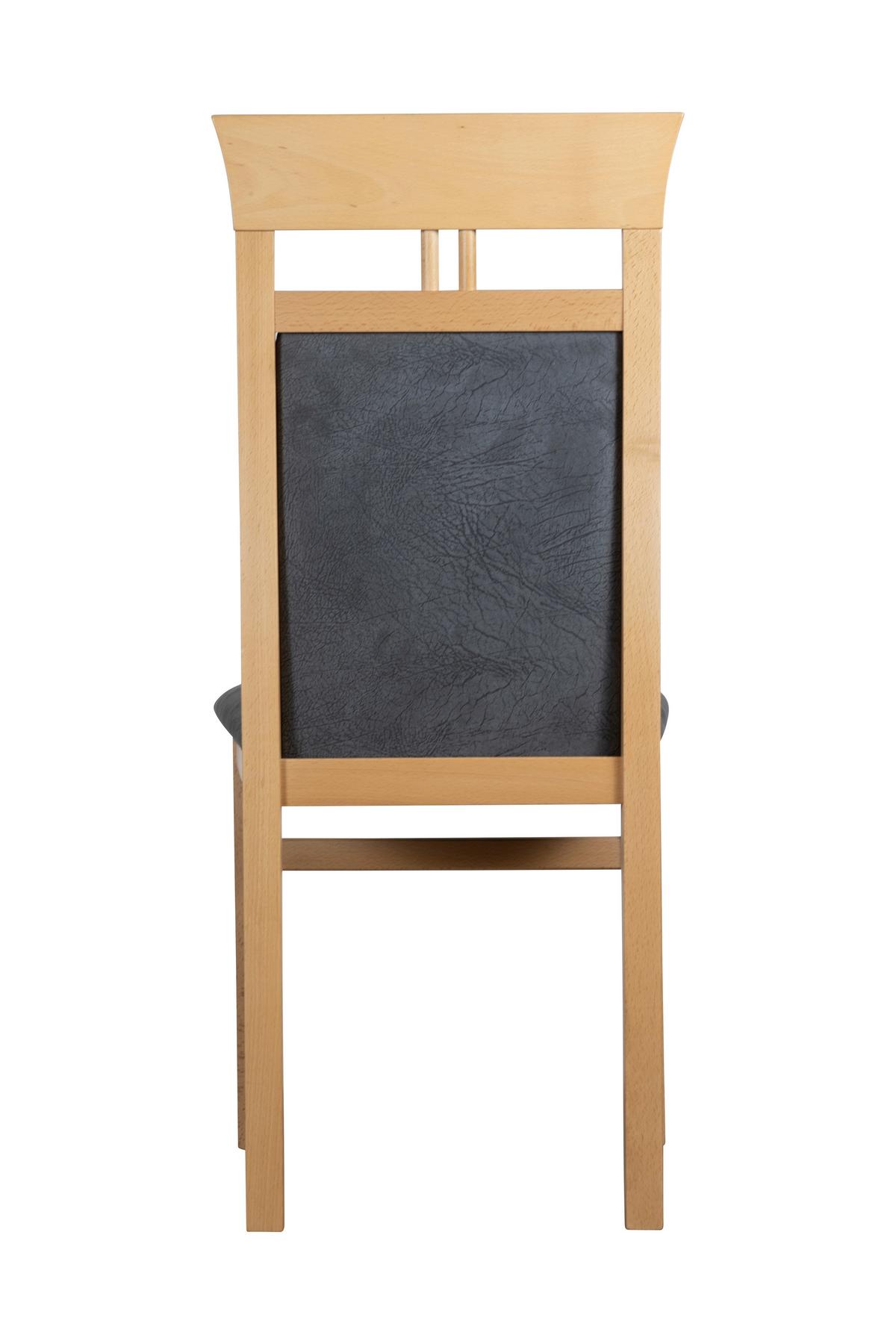 Stuhl-set Ibiza Stuhl Titanic Grau/sonoma Eiche D. B: 42cm - Grau/Sonoma Eiche, KONVENTIONELL, Holz/Textil (44/92/47cm) - MID.YOU