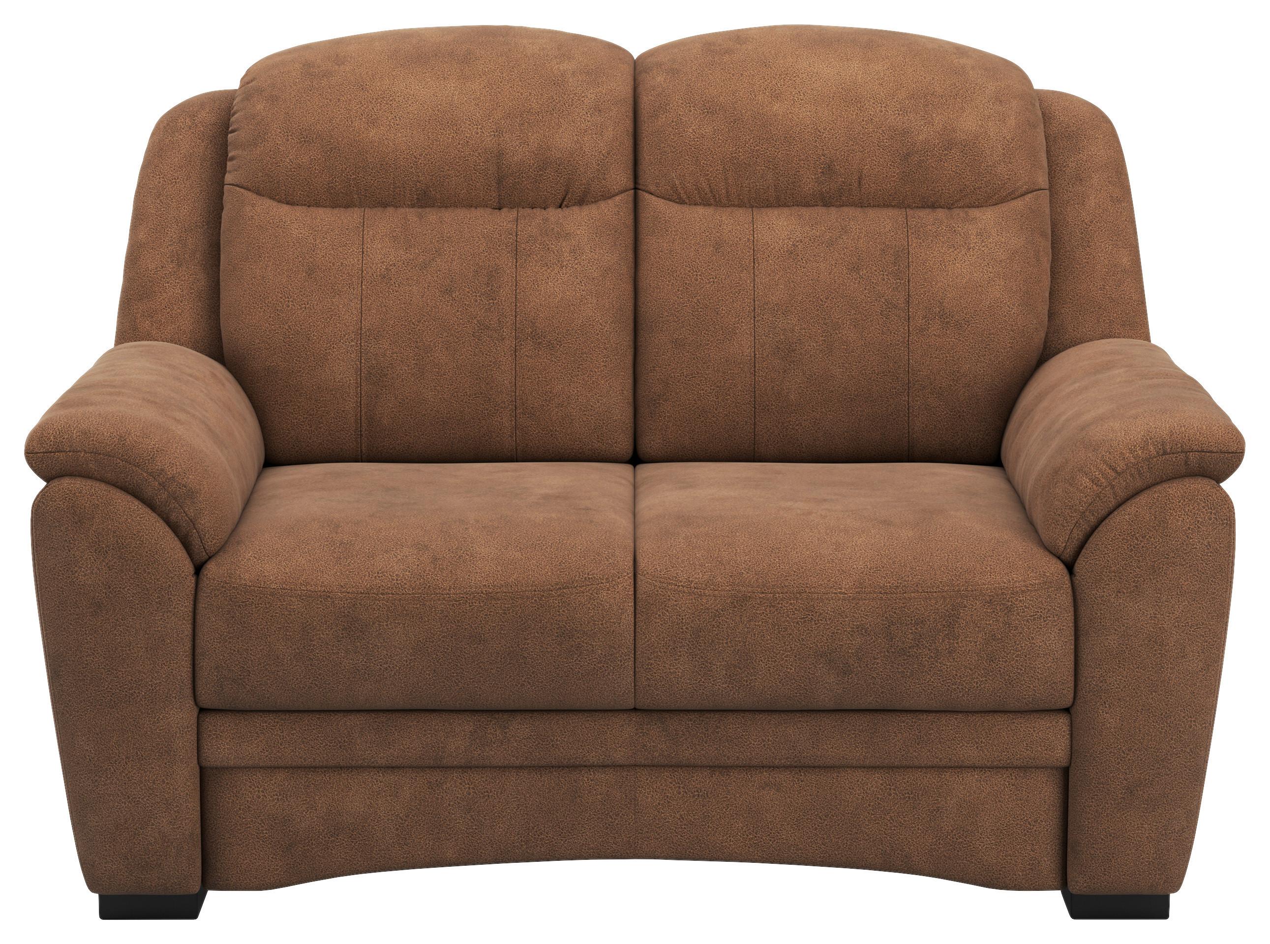 DVOUMÍSTNÁ POHOVKA BRUNO 2 V1 - černá/hnědá, Konvenční, textil/plast (142/99/99cm)