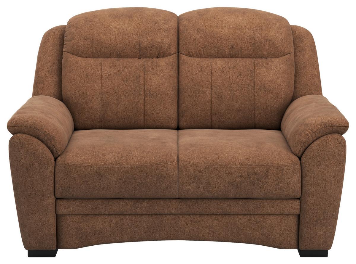 DVOUMÍSTNÁ POHOVKA BRUNO 2 V1 - černá/hnědá, Konvenční, textil/plast (142/99/99cm)