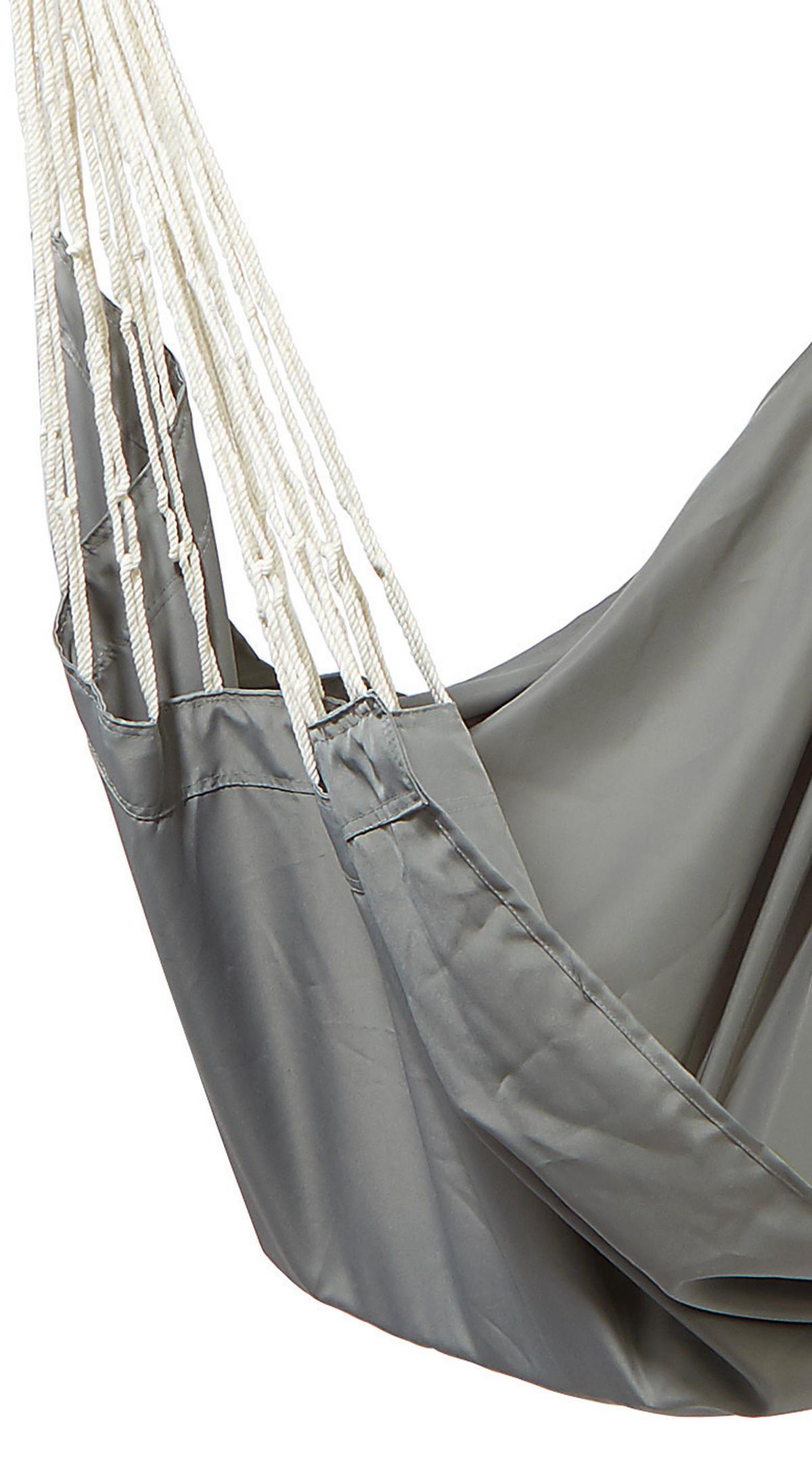 Hängesessel Chillax Grau Für Deckenmontage Bis 100 Kg - Grau, KONVENTIONELL, Textil (120/130cm) - Ondega