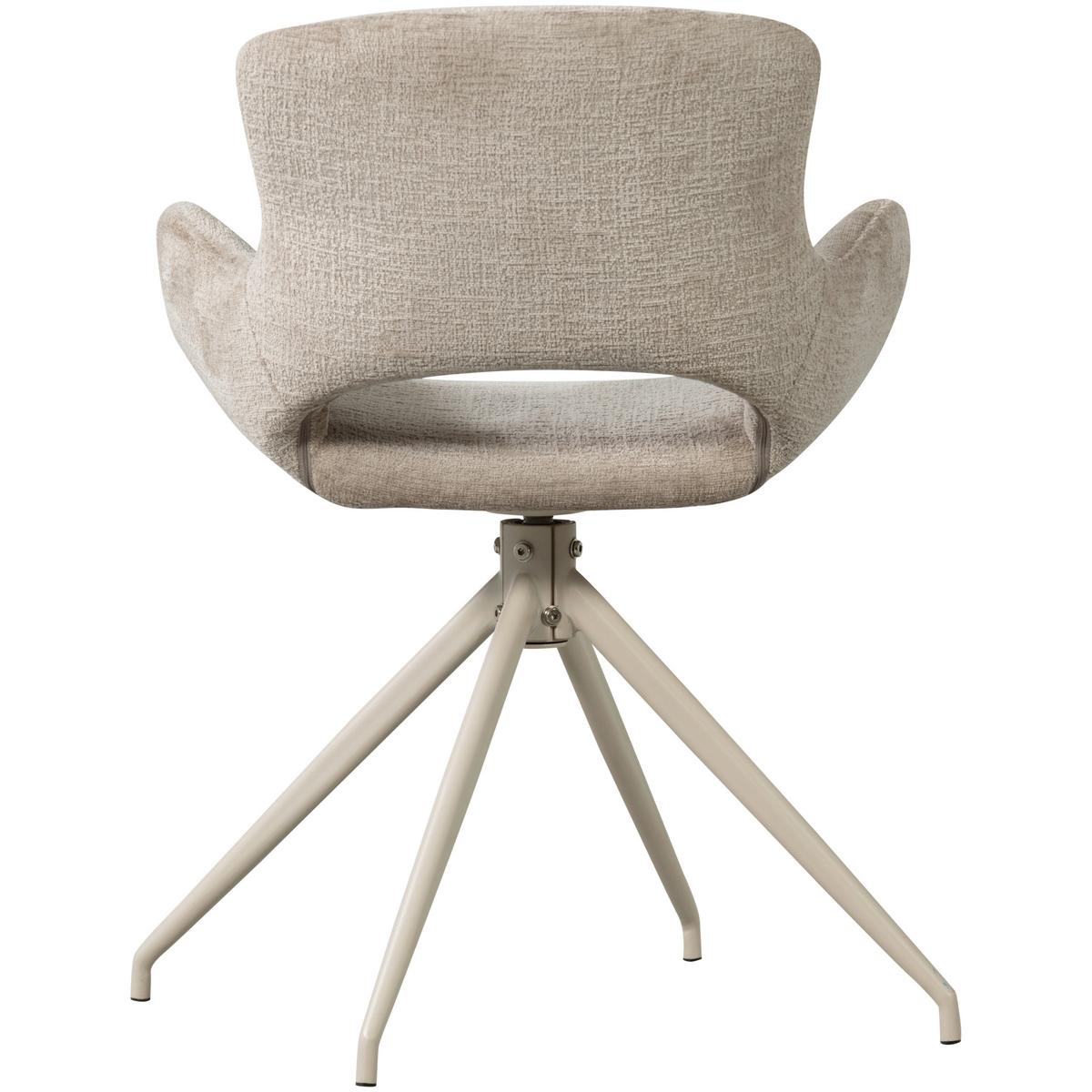ARMLEHNSTUHL-SET Eliva Sandfarben B: 58cm - Sandfarben, MODERN, Textil/Metall (58/58/82cm) - Livetastic