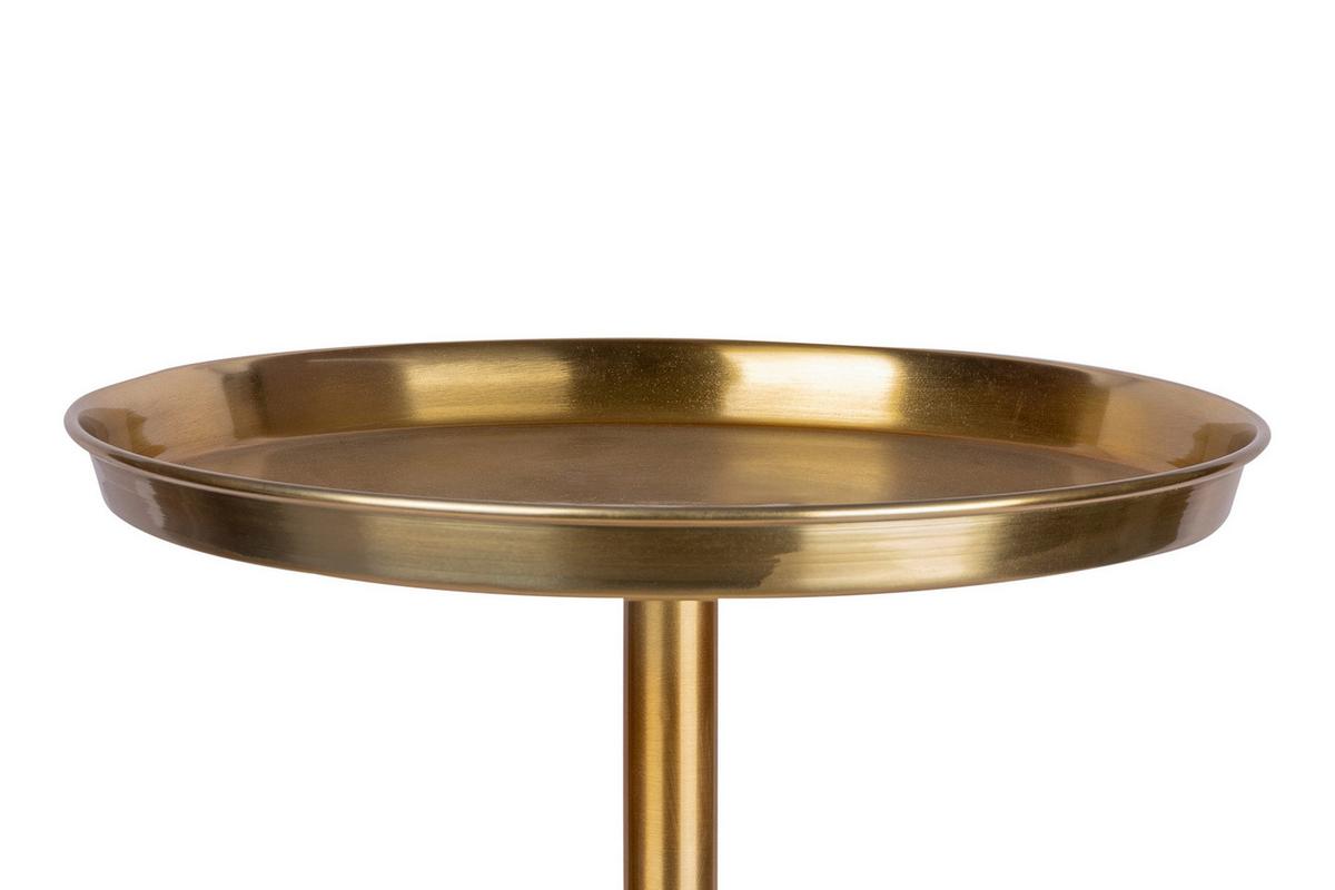 ODKLÁDACÍ STOLEK ASRA 125 GOLD - barvy zlata, Design, kov (40,5/58,5cm) - MID.YOU