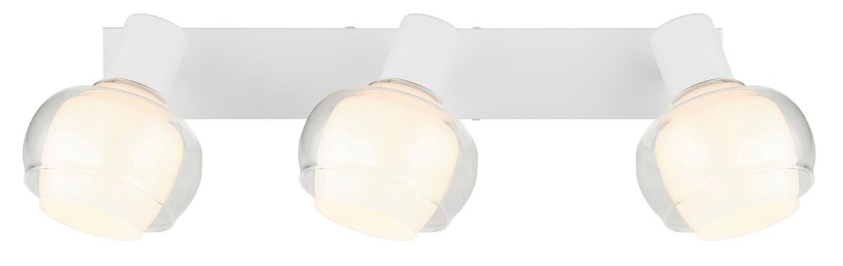 Strahler 54309-3w - Klar/Chromfarben, Design, Glas/Metall (41/10,5/13,5cm) - Globo