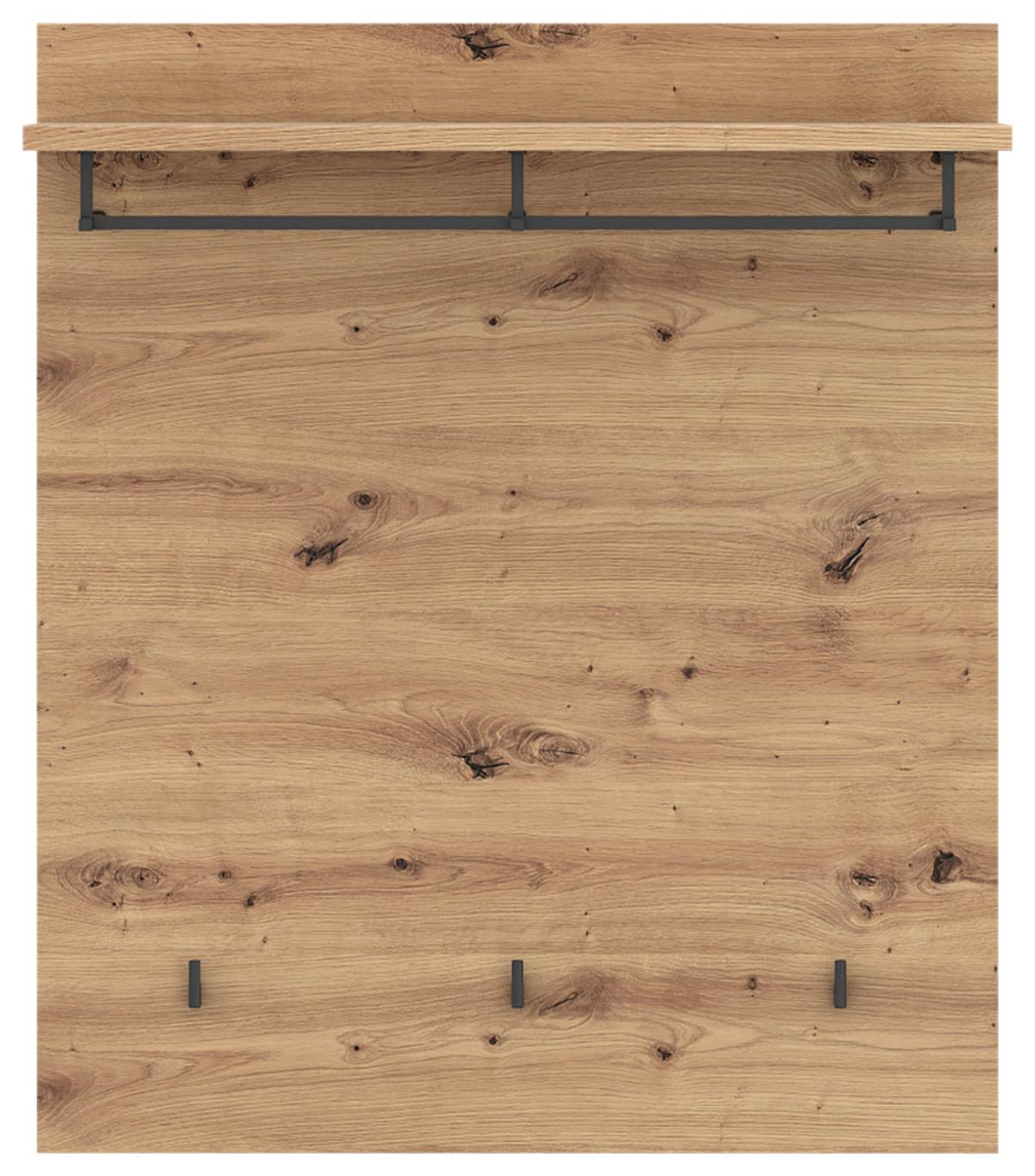 Garderobenpaneel Turino Eiche Artisan Dekor B: 86 cm - MODERN, Holzwerkstoff (86/101/29,6cm)