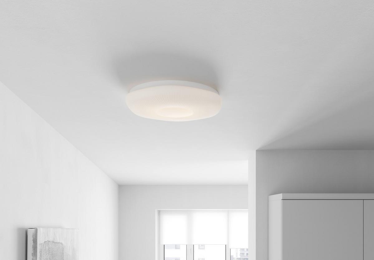 STROPNÍ LED SVÍTIDLO AMPI - bílá, Konvenční, kov/plast (48cm) - Mömax