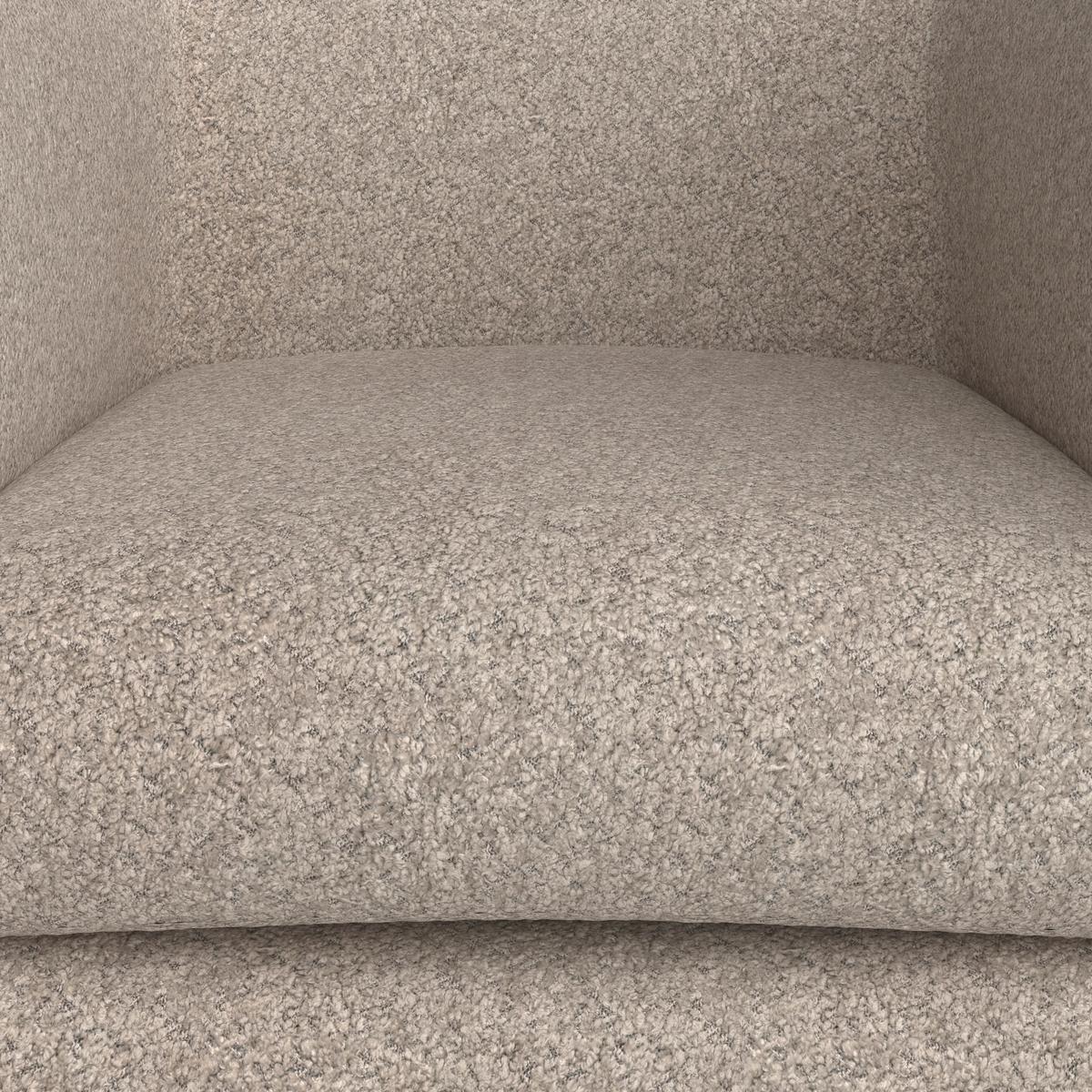 Relaxační křeslo BRUNO, béžová, max. 140 kg - přírodní barvy/béžová, Moderní, dřevo/textil (79/69/75cm) - Bessagi Home
