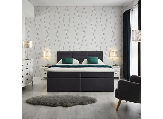 Boxspring Posteľ Lisa 180x200 Cm Vrát. Toppera - tmavosivá, Moderný, drevo/textil (205/186/103cm) - Modern Living Boxspring Posteľ Lisa 180x200 Cm Vrát. Toppera - tmavosivá, Moderný, drevo/textil (205/186/103cm) - Modern Living