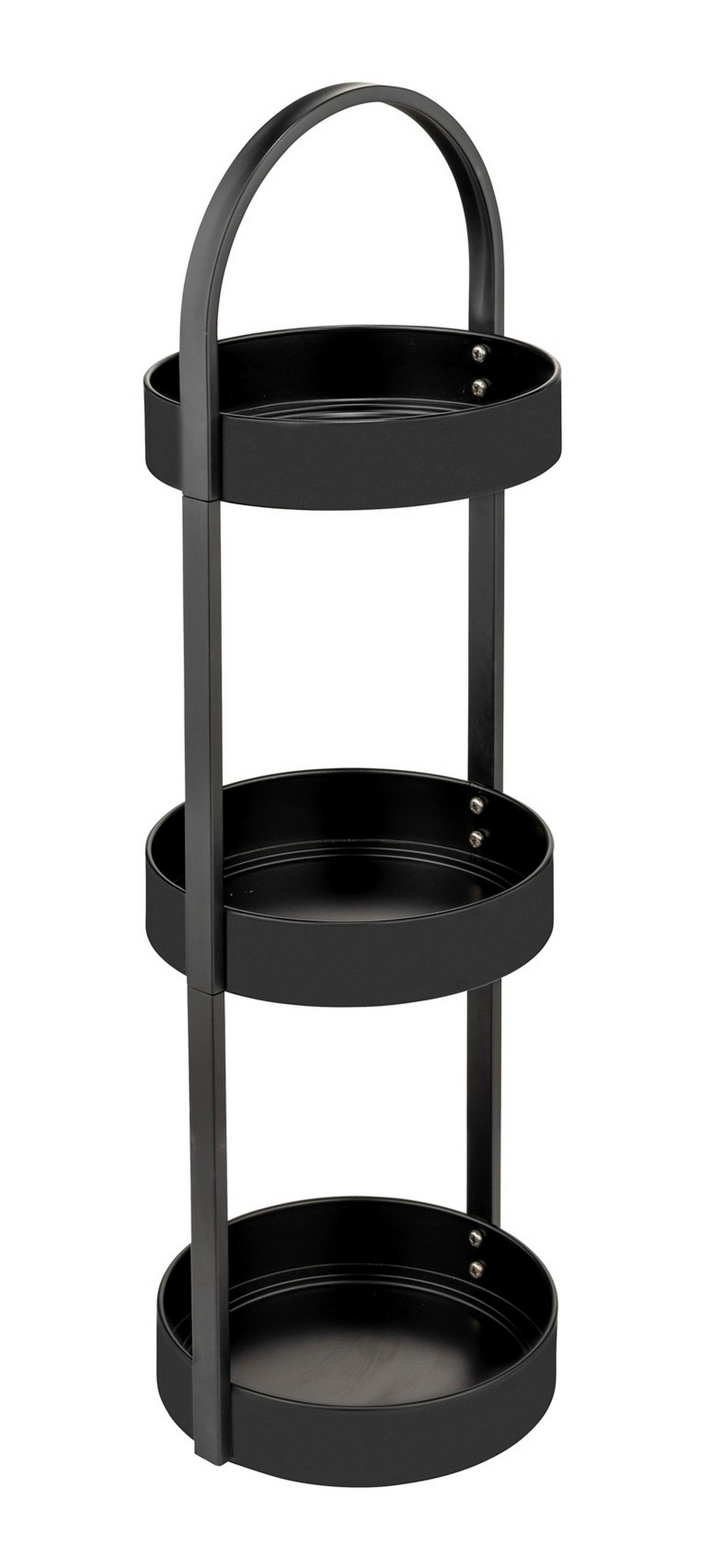 Badezimmerregal Dongo 26058100 - Schwarz, MODERN, Metall (24/73/22cm) - Wenko