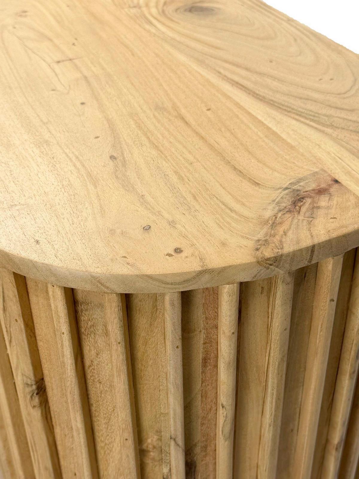 STANDREGAL Akaziefarben B: 105cm - Schwarz/Akaziefarben, Design, Holz (105/122/40cm) - Livetastic