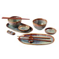 Sada riadu na sushi TOKYO - hnedá, Modern, keramika - Mömax