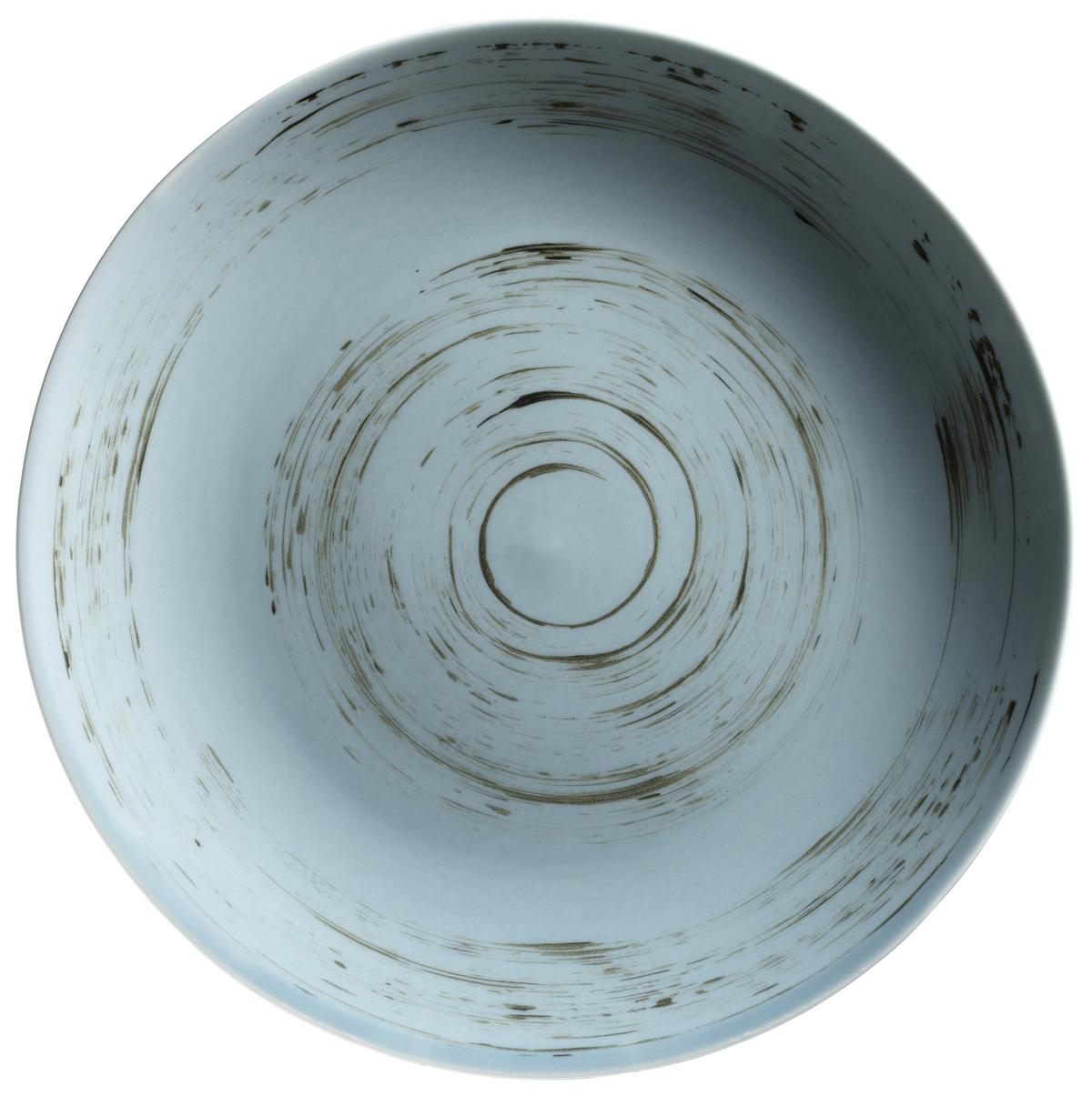 Kombiservice Derby Blau Grau Weiß Beige - Blau/Beige, Basics, Keramik (33/31,5/35cm) - Mäser