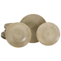 Tellerset 12 Tlg. Catania Steinzeug, Sandfarben - Design - Creatable
