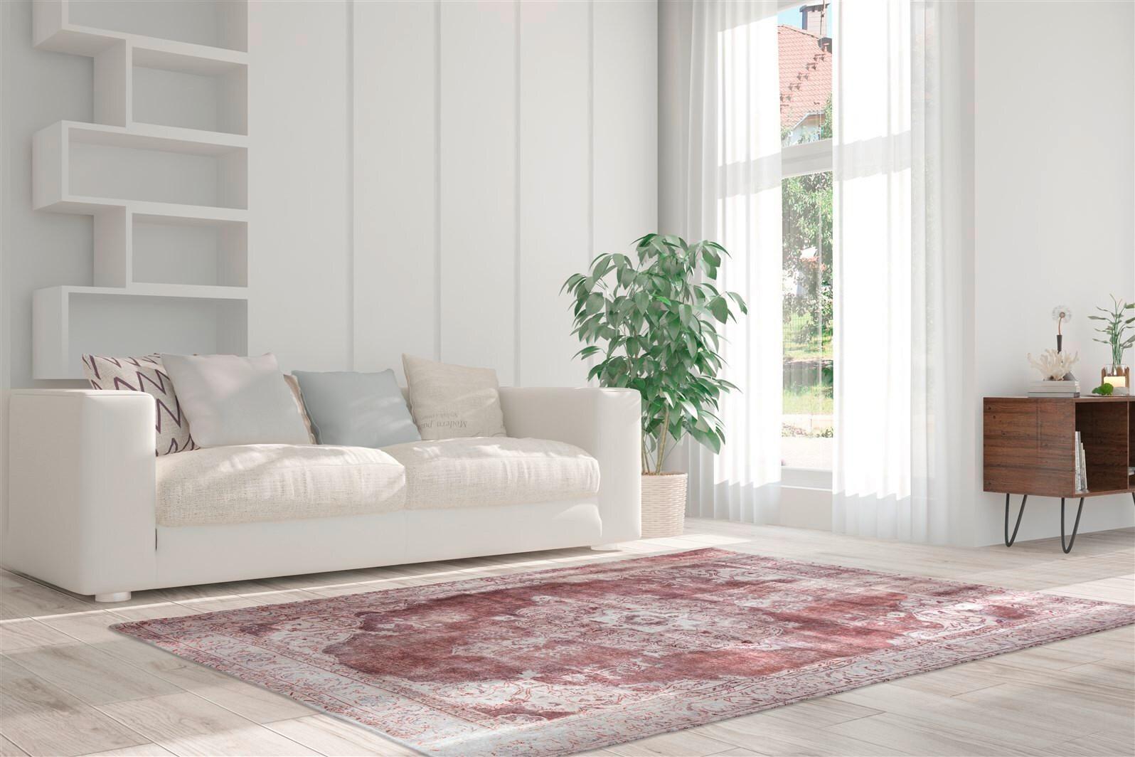 Flachwebteppich Creme Vintage 8400, BxL: 160x230 cm - Creme, KONVENTIONELL, Textil (160/230cm)