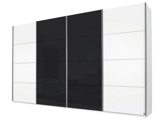 Schwebetürenschrank 361cm Bensheim - Dunkelgrau/Weiß, MODERN, Glas/Holzwerkstoff (361/230/62cm) - James Wood Schwebetürenschrank 361cm Bensheim - Dunkelgrau/Weiß, MODERN, Glas/Holzwerkstoff (361/230/62cm) - James Wood