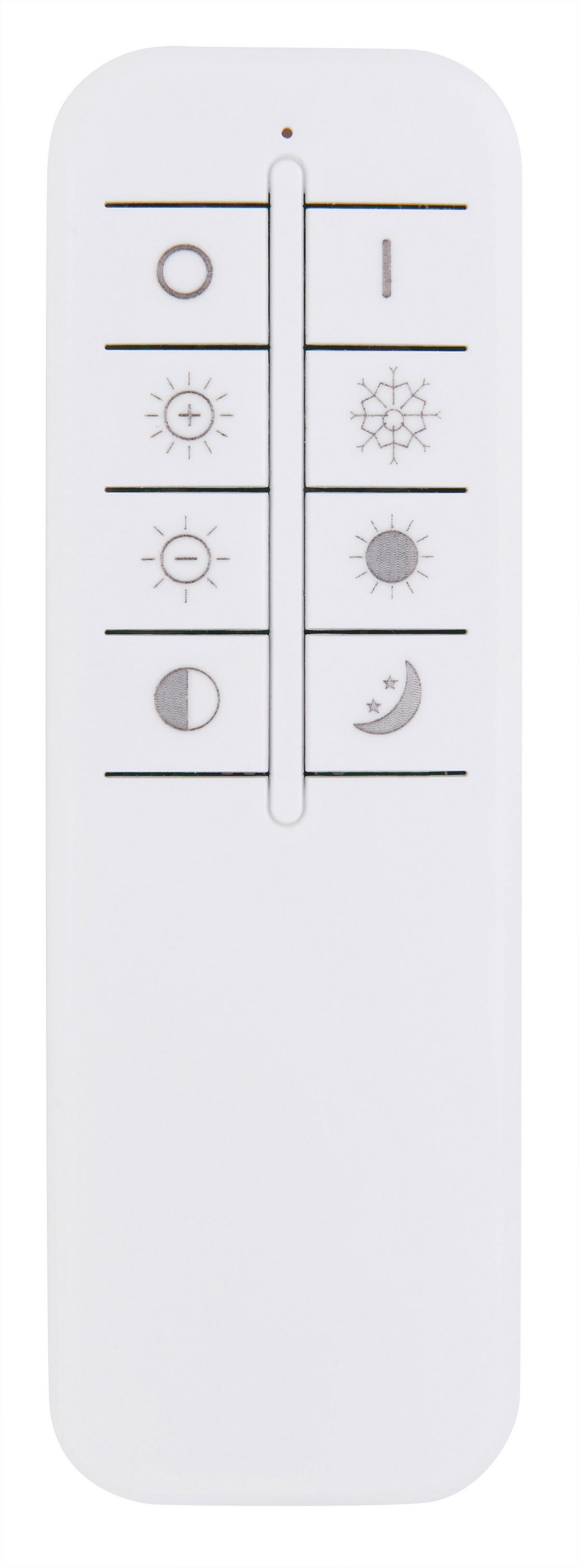 LED-Hängeleuchte Solar H: 150 cm 1-Flammig dimmbar - Goldfarben/Opal, Design, Kunststoff/Metall (102,5/70/150cm) - Globo