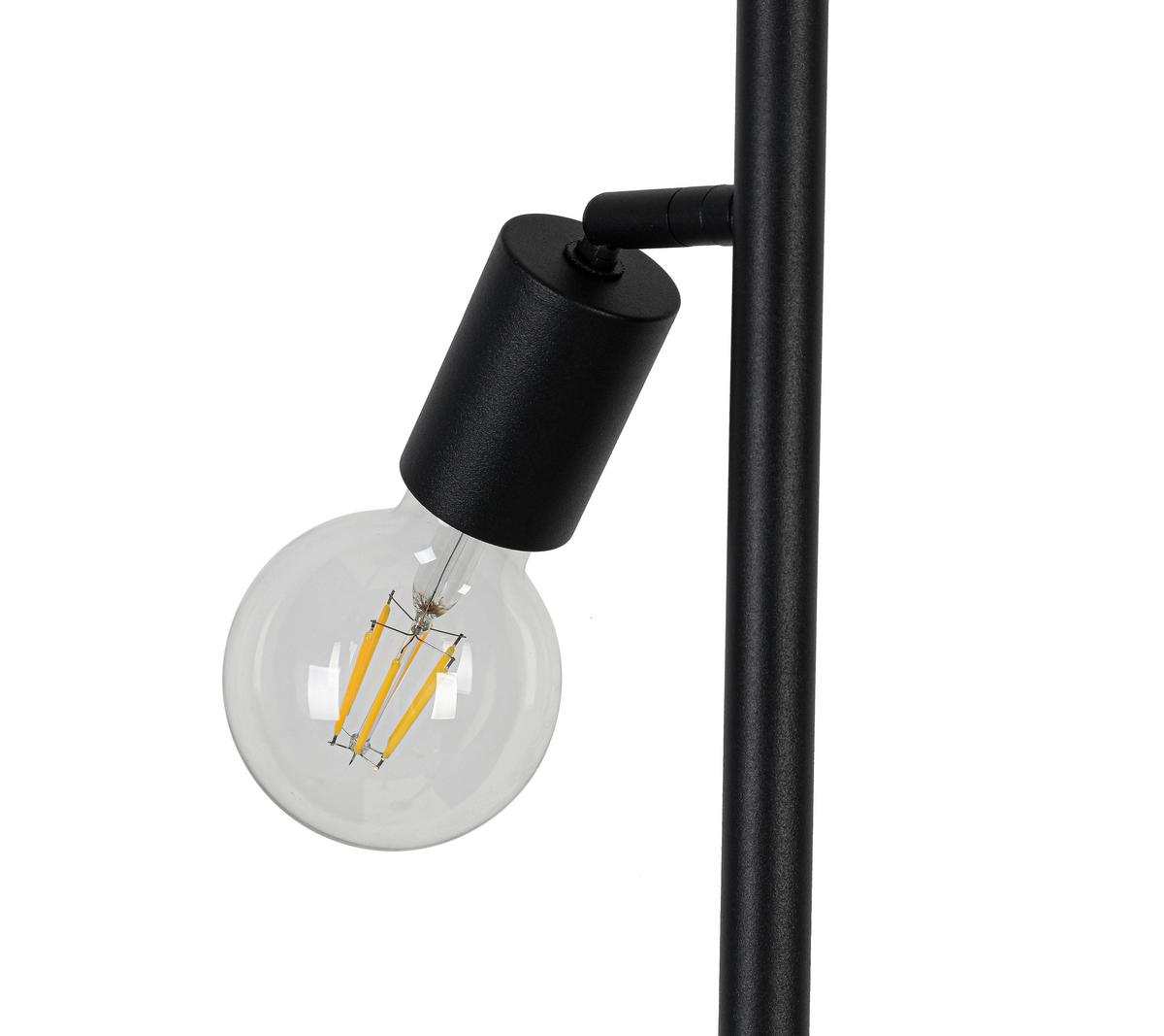 STOJACIA LAMPA STEFAN - čierna, Basics, kov/plast (22/160cm) - Mömax