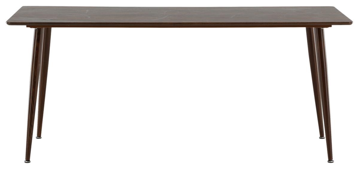 Esstisch Polar - Braun, Design, Holzwerkstoff/Metall (180/90/75cm) - Livetastic