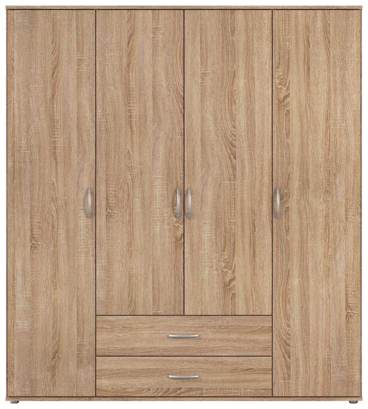 Drehtürenschrank 168 cm Paul Eiche Sonoma Dekor - Eichefarben, KONVENTIONELL, Holzwerkstoff (168/188/52cm)