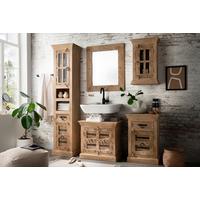 BADEZIMMER Mangolholz 5-teilig - Naturfarben, Basics, Holz - Livetastic