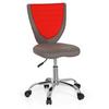 Jugenddrehstuhl Kiddy Grau/rot Bis 60 Kg - Silberfarben/Rot, MODERN, Kunststoff/Textil (41/94/41cm) - MID.YOU