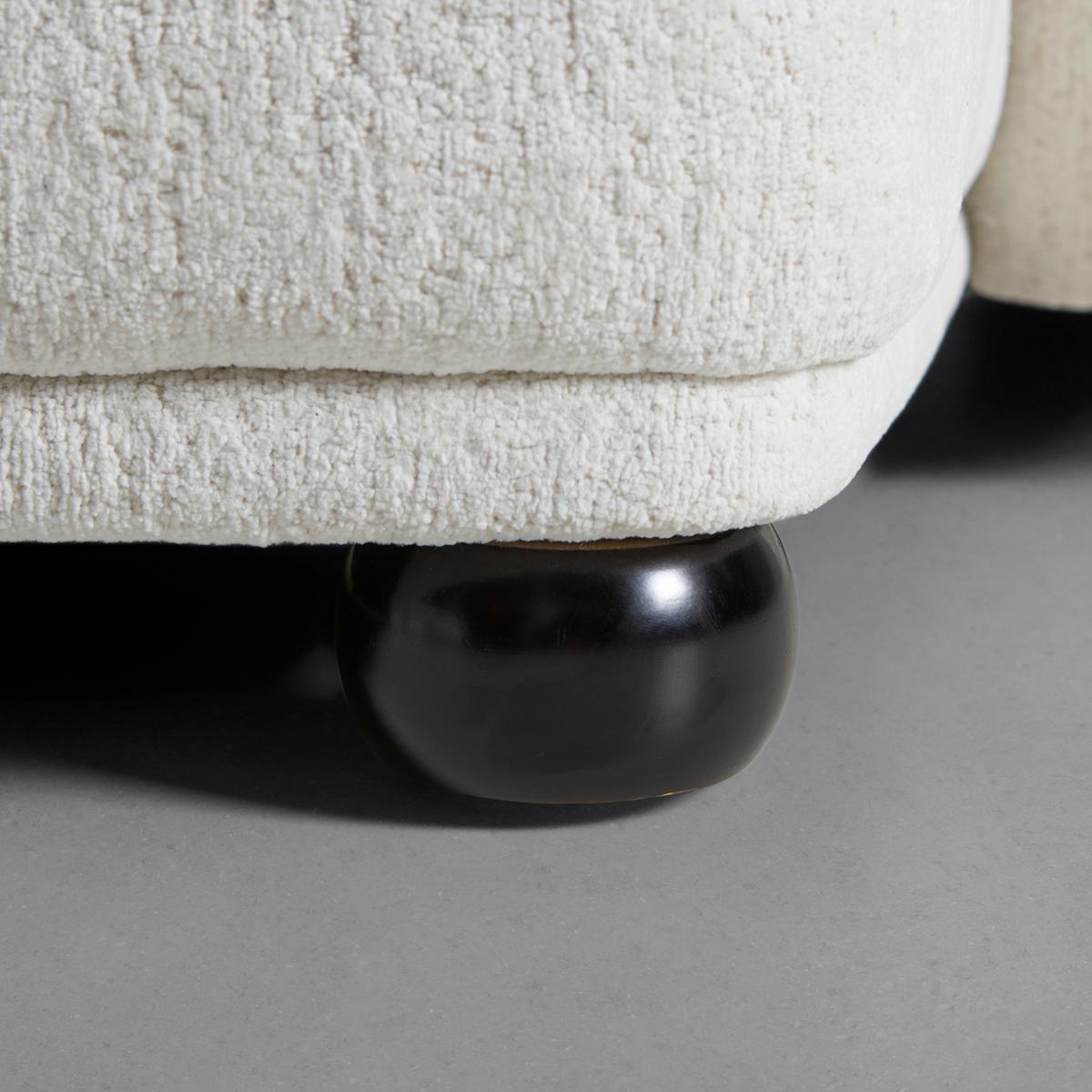Sedací souprava KIRA, bílá barva - bílá/černá, Moderní, dřevo/textil (410/71/107cm) - Bessagi Home