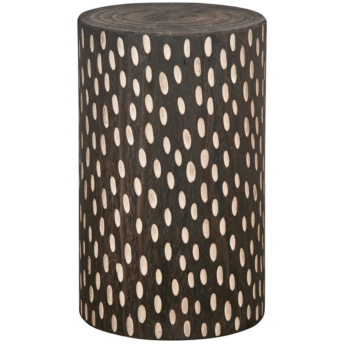 Hocker Perry Dunkelbraun B: 30cm - Dunkelbraun, Design, Holz (30/49/30cm) - Livetastic