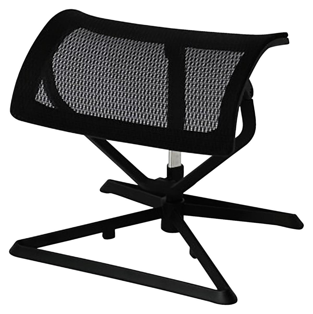 Kancelářska židle bez opěradla OTTOMANN černá - černá, Basics, kov/textil (43/46/33cm) - MID.YOU