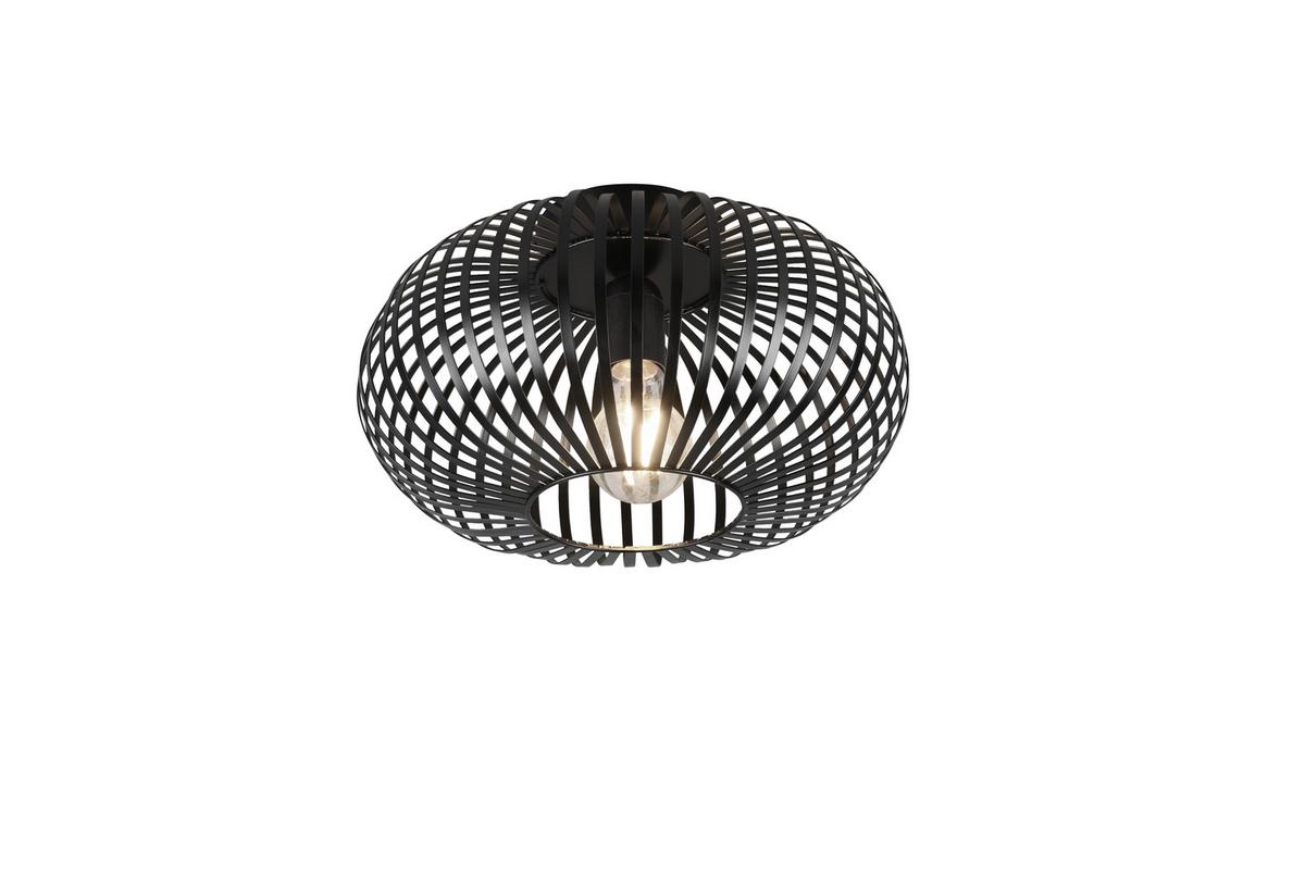 Deckenleuchte Ø 30 Cm 1-Flammig Mit Metallschirm - Schwarz, Design, Metall (30/18cm) - Trio Leuchten