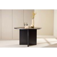 ESSTISCH Strada Schwarz D: 120 cm - Schwarz, MODERN, Holz (120/74cm) - Livetastic