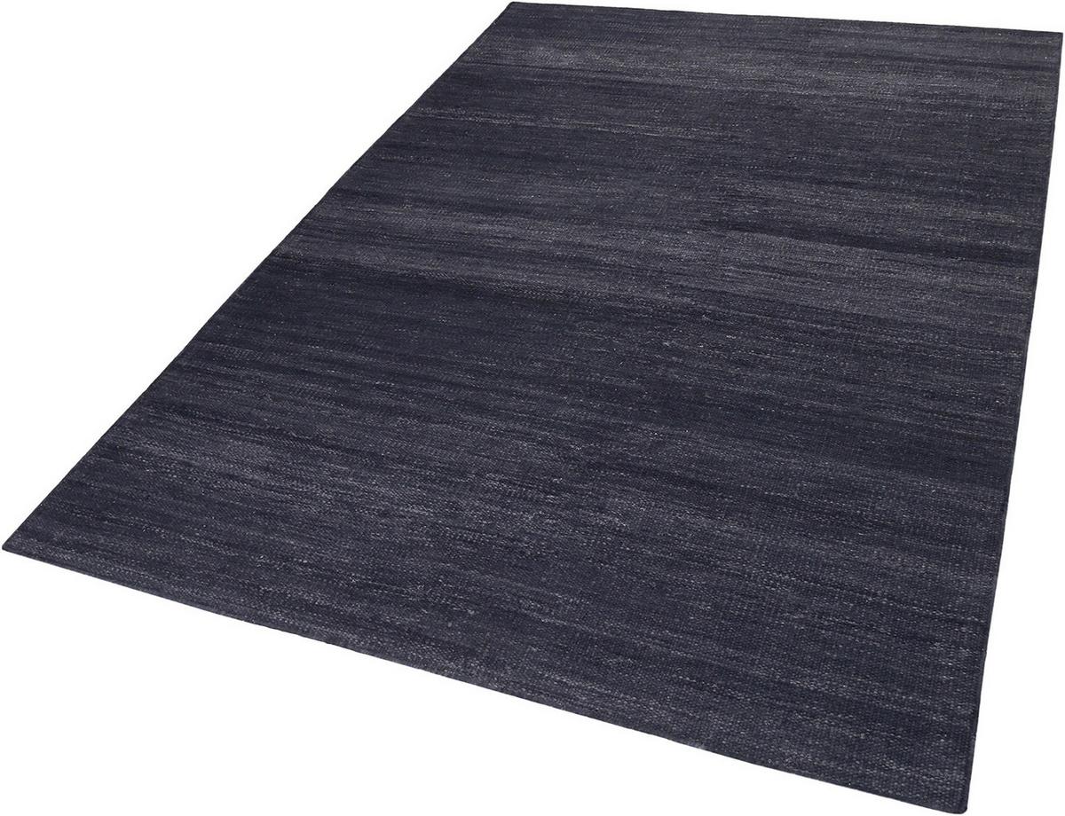 Handwebteppich Anthrazit Baumwoll Kelim 160x230 cm - Anthrazit, KONVENTIONELL, Textil (160/230cm) - Esprit