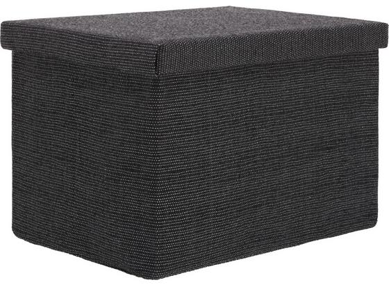 Skládací Krabice 'cindy' -ext- - antracitová, Moderní, papír/umělá hmota (38/24/26cm) - Mömax modern living Skládací Krabice 'cindy' -ext- - antracitová, Moderní, papír/umělá hmota (38/24/26cm) - Mömax modern living