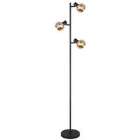 Stehleuchte 54309sb - Schwarz, Basics, Glas/Metall (25/23cm) - Globo