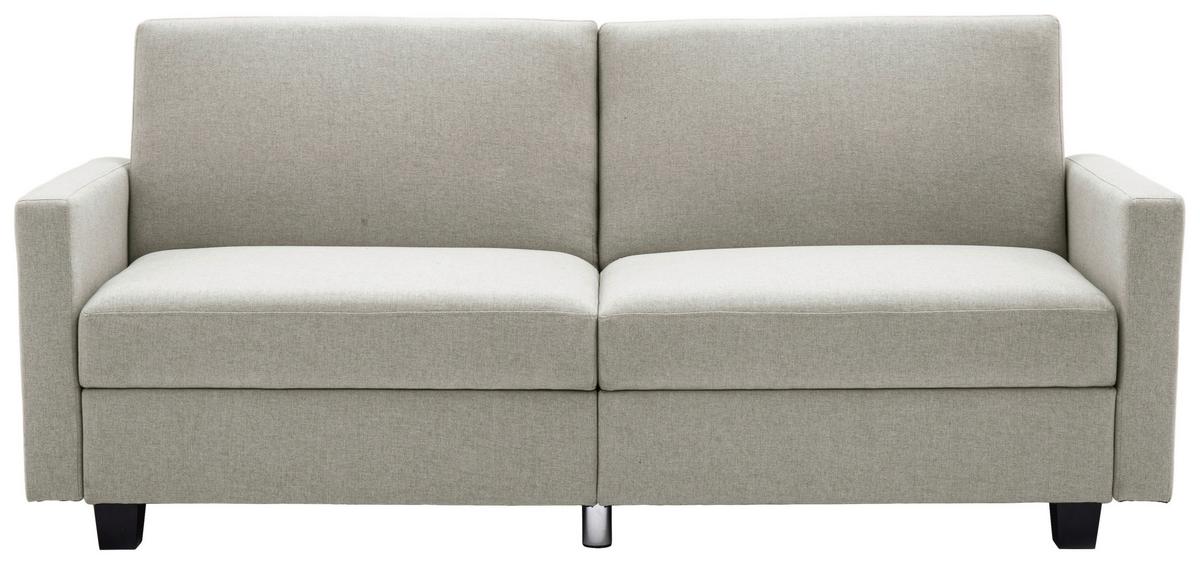 Schlafsofa Kipu Weiß B: 192 cm - Creme/Schwarz, Basics, Textil (192/76/85cm) - P & B