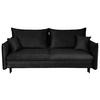 Schlafsofa Mit Bettkasten Melody Schwarz B: 216 Cm - Schwarz, Design, Textil (216/96/102cm) - MID.YOU