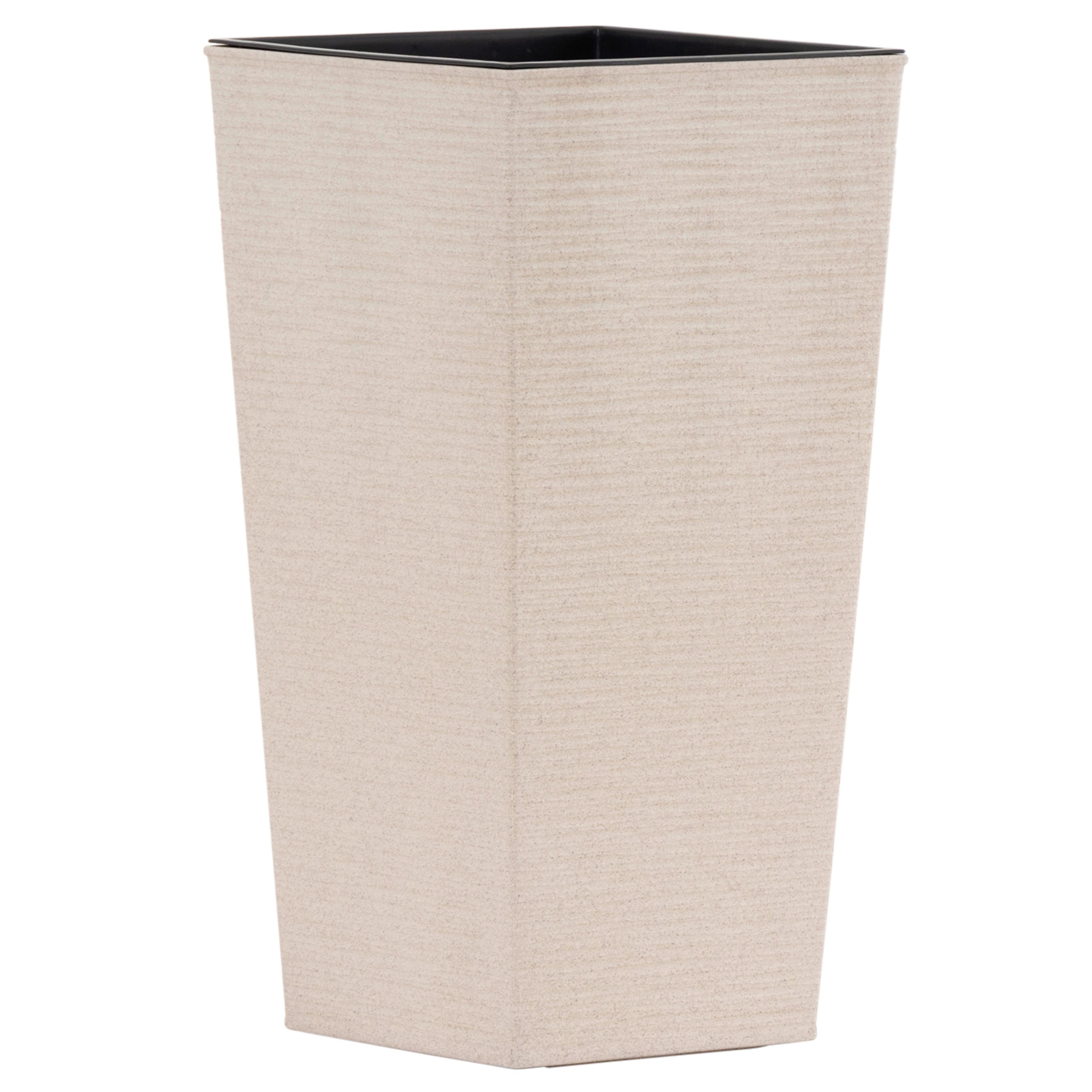 Übertopf-Set Creme B: 30 cm 2-teilig - Creme, Basics, Kunststoff (30/57/30cm) - Siena Garden