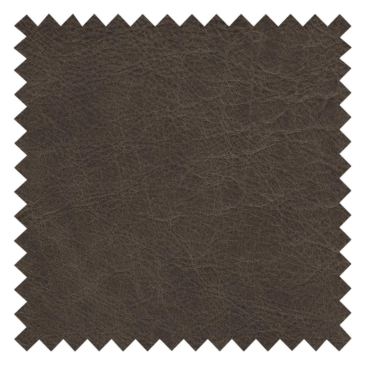 2-Sitzer-Sofa Spring, Fango B: 157 cm - Fango/Schwarzchrom, Design, Leder (157/85/92cm) - Livetastic