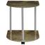 Beistelltisch Klaus, Rollen + Bedruckte Glasplatte Holzoptik - Edelstahlfarben/Braun, MODERN, Glas/Metall (40/45/40cm) Beistelltisch Klaus, Rollen + Bedruckte Glasplatte Holzoptik - Edelstahlfarben/Braun, MODERN, Glas/Metall (40/45/40cm)