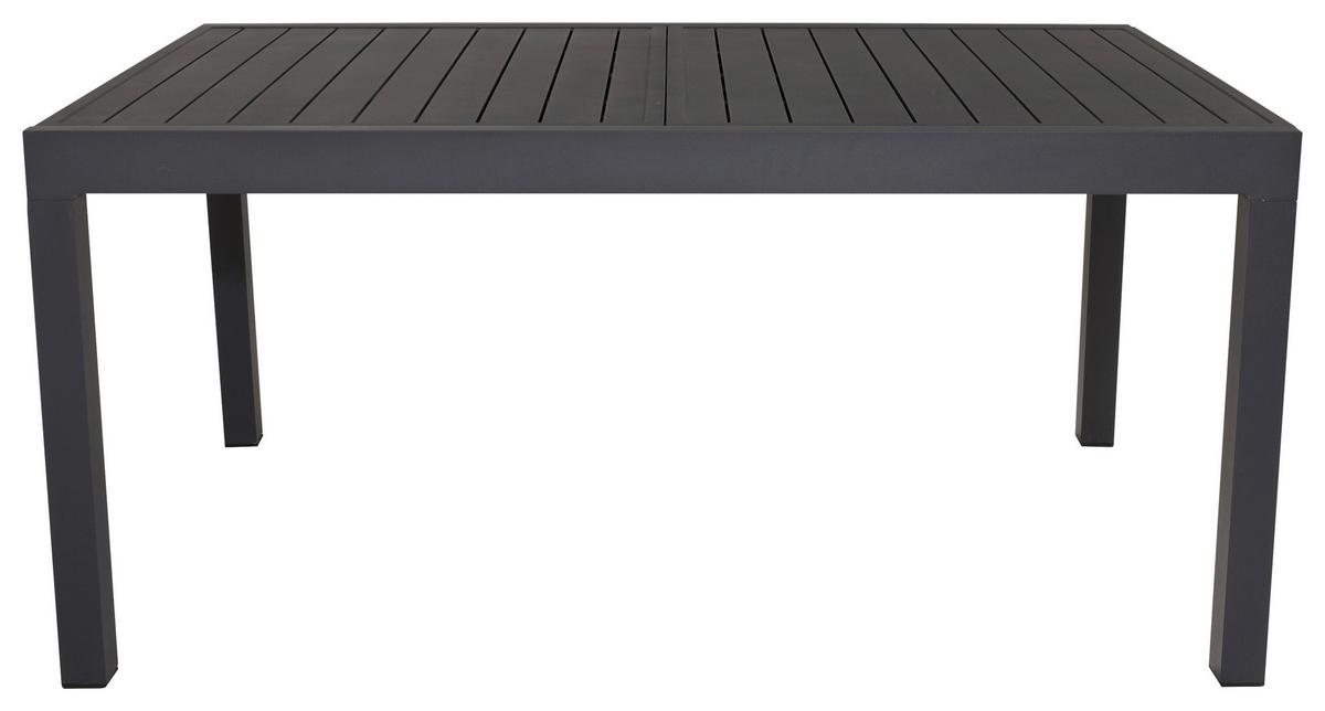 Gartentisch Marbella - Schwarz, KONVENTIONELL, Metall (160/100/75cm) - Gardenson