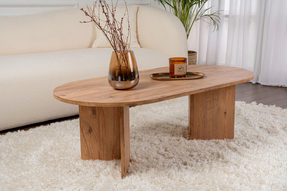 Couchtisch Sable Pinienfarben B: 119cm - Pinienfarben, Design, Holzwerkstoff (119/40/60cm) - MID.YOU