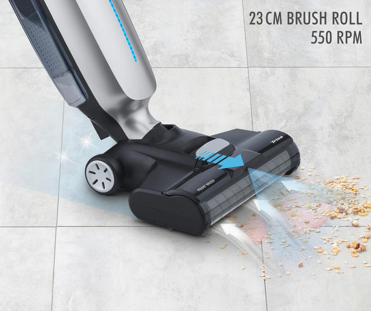 Hartbodenreiniger Wet Clean - Blau/Edelstahlfarben, Basics, Kunststoff (83/32,2/22,50cm) - Trisa Electronics