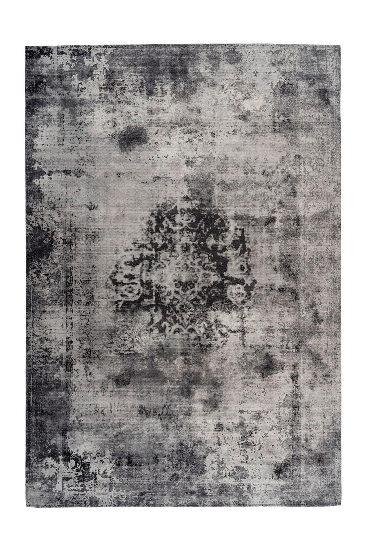 Flachwebeteppich Vintage 8403 Grau, 160x230 Cm - Grau, KONVENTIONELL, Textil (160/230cm)
