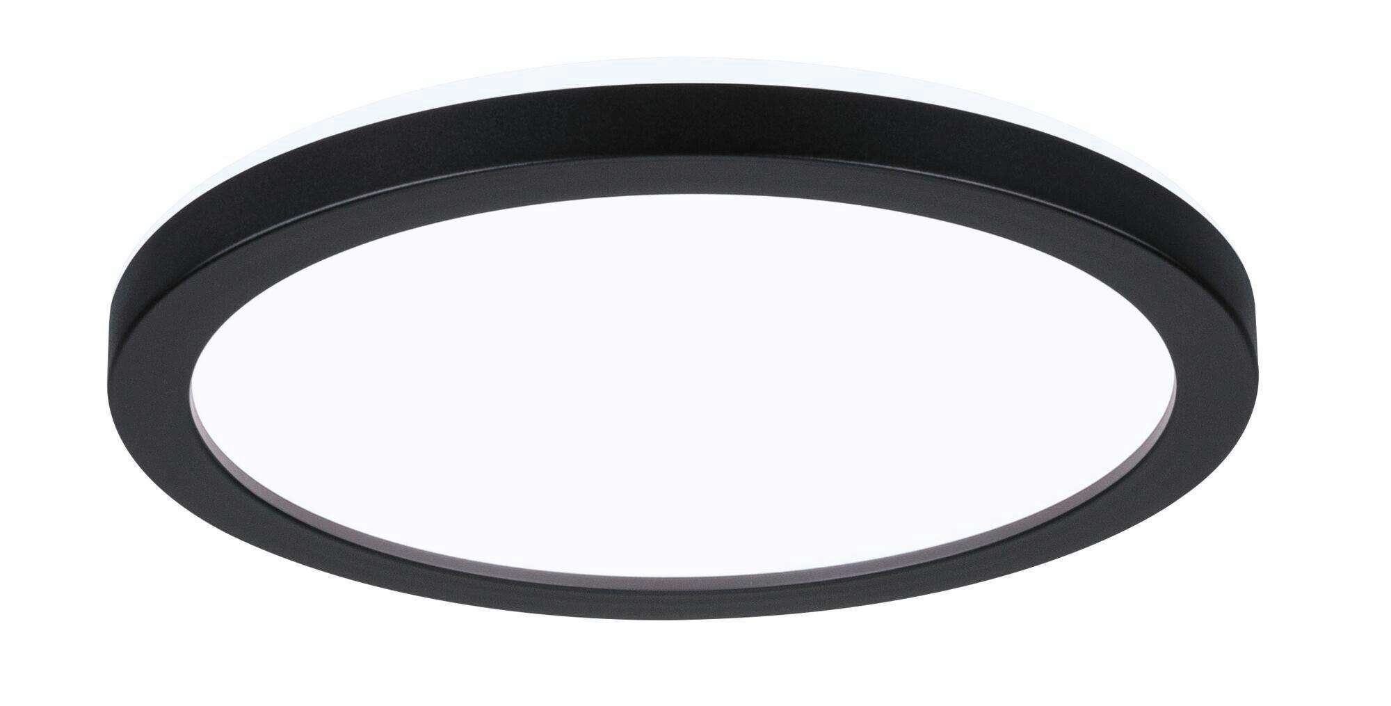 Led-paneel Ø 19 Cm Rund - Schwarz, Basics, Kunststoff (19/2,8cm) - Paulmann