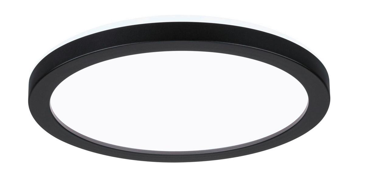 LED-Paneel Ø 19 cm Rund - Schwarz, Basics, Kunststoff (19/2,8cm) - Paulmann