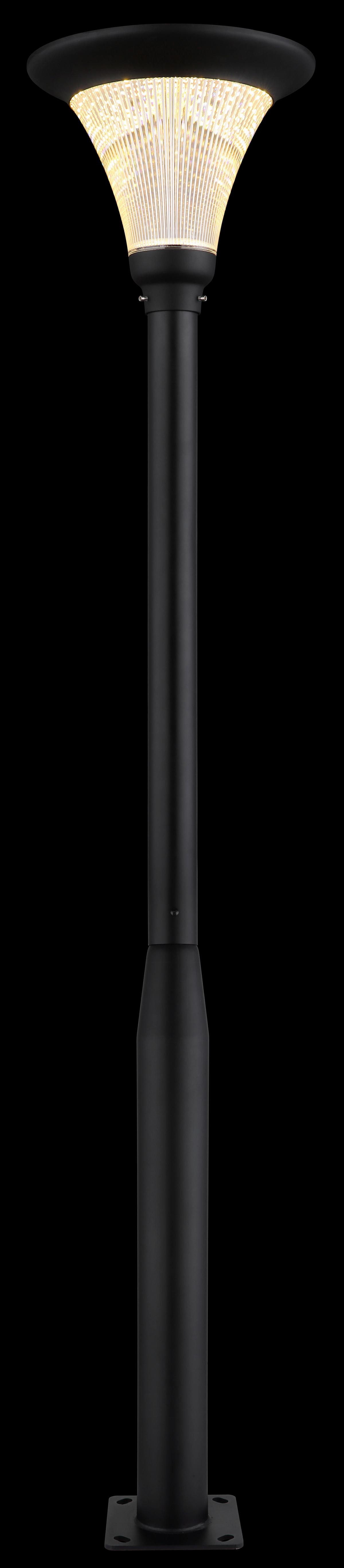 Solarleuchte 3000-6500k - Klar/Schwarz, Design, Glas/Kunststoff (42,5/336cm) - Globo