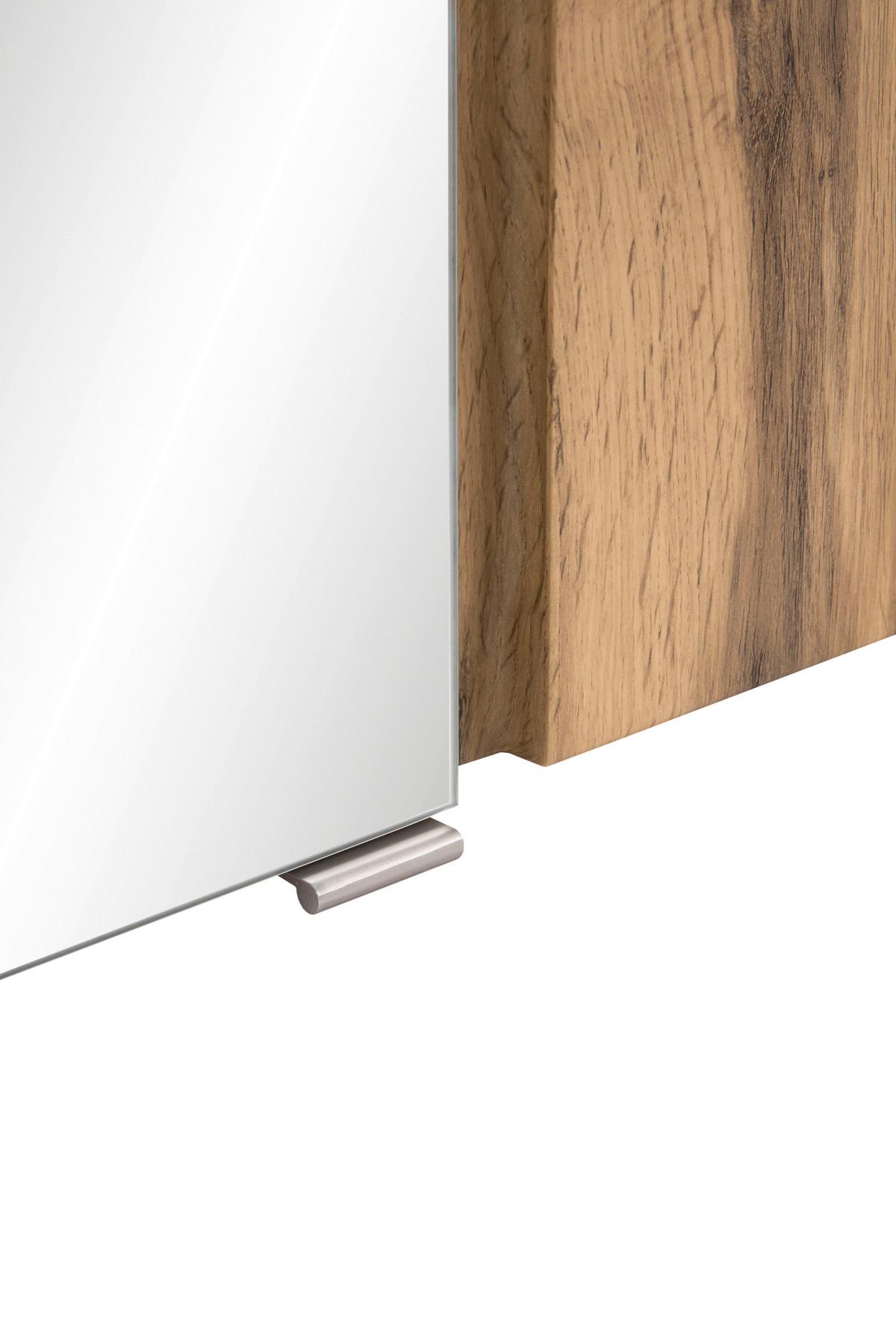 Spiegelschrank Varese B: 85 cm Wotaneiche Dekor - MODERN, Glas/Holzwerkstoff (85/64/20cm) - Held