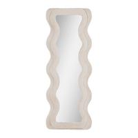 Zrkadlo SUKI béžová - taupe, Romantik / Landhaus, kompozitné drevo/textil (60/160/4cm) - Premium Living