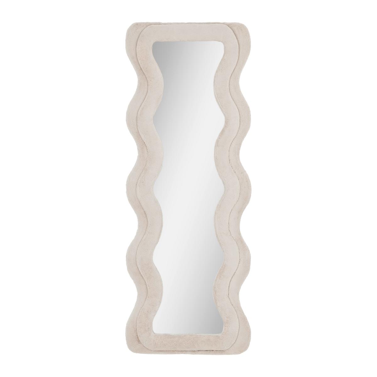 Zrkadlo SUKI béžová - taupe, Romantik / Landhaus, kompozitné drevo/textil (60/160/4cm) - Premium Living